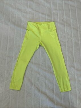 SO Neon Yellow High-Waist Leggings